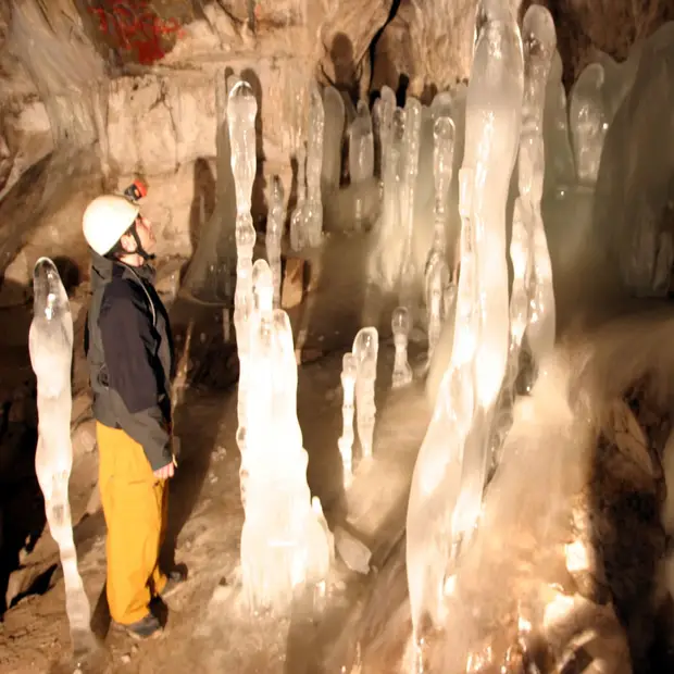 Caving in winter