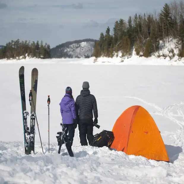 Camping d'hiver et randonnée nordique