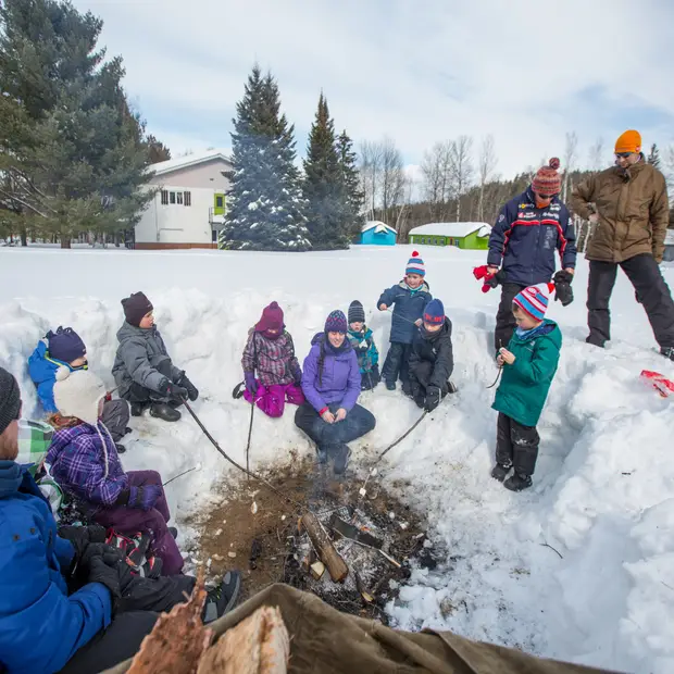 Expérience de groupe en hiver
