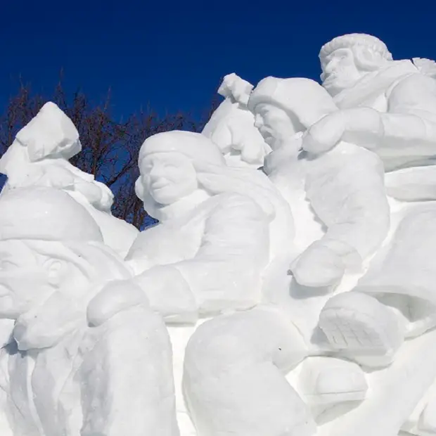 Snow sculptures