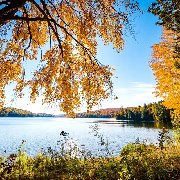 Lac Philippe en automne, au parc de la Gatineau