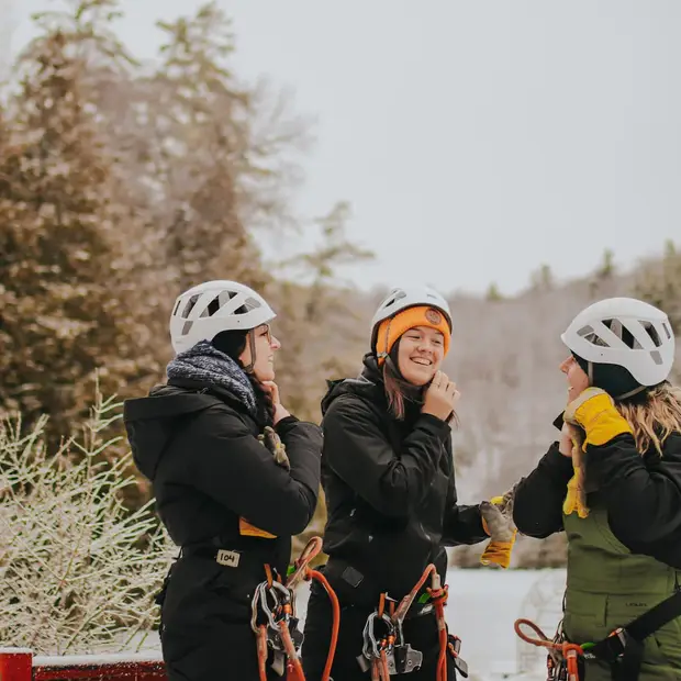 Snowshoeing, spelunking and ziplining at Arbraska Laflèche
