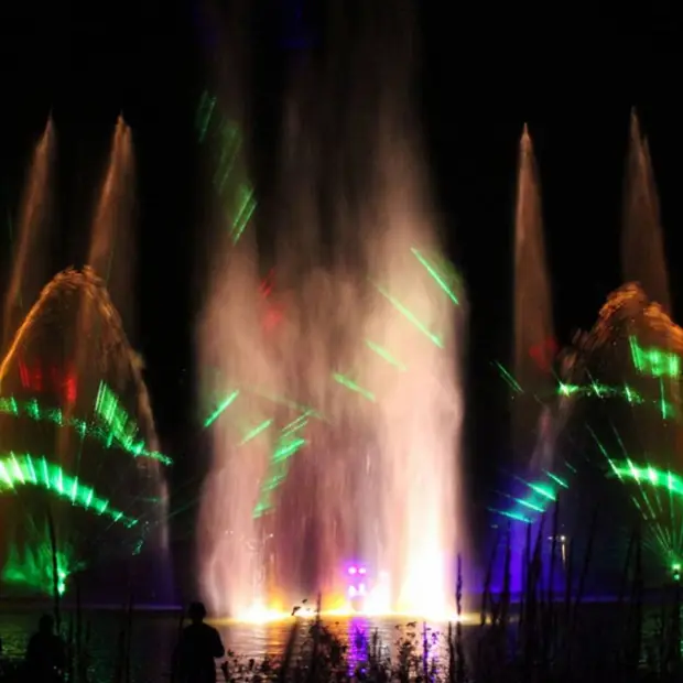 Fontaines et laser-Fontaines et laser 