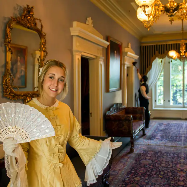 Mademoiselle Papineau et le domestique