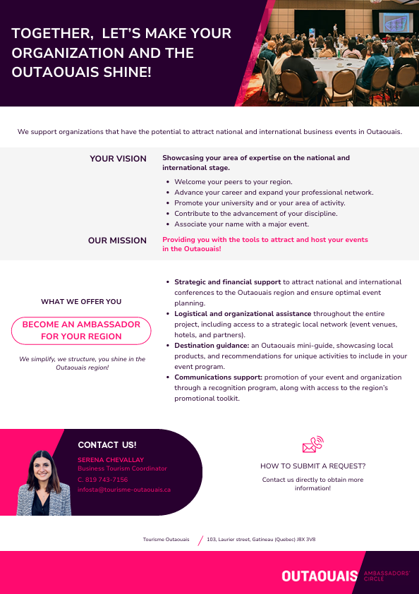 Business tourism support program presentation