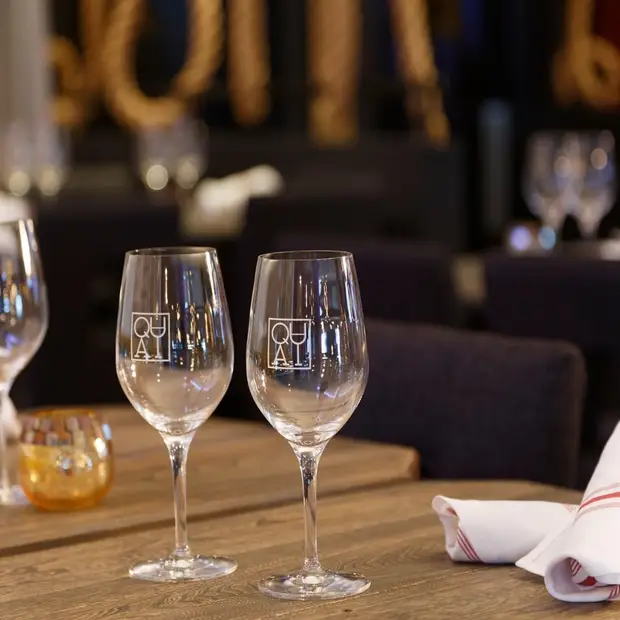 We start with a good glass of wine